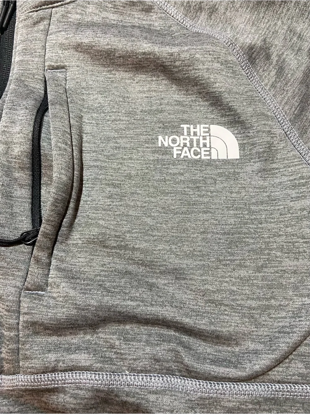 The North Face Men’s Quarter Zip Fleece Pullover Gray & Black Jacket Men's XL